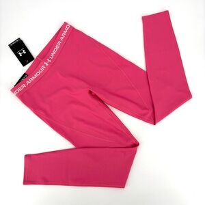 Under Armour NWT Hot Pink Heat Gear Compression Full Length Leggings, Medium